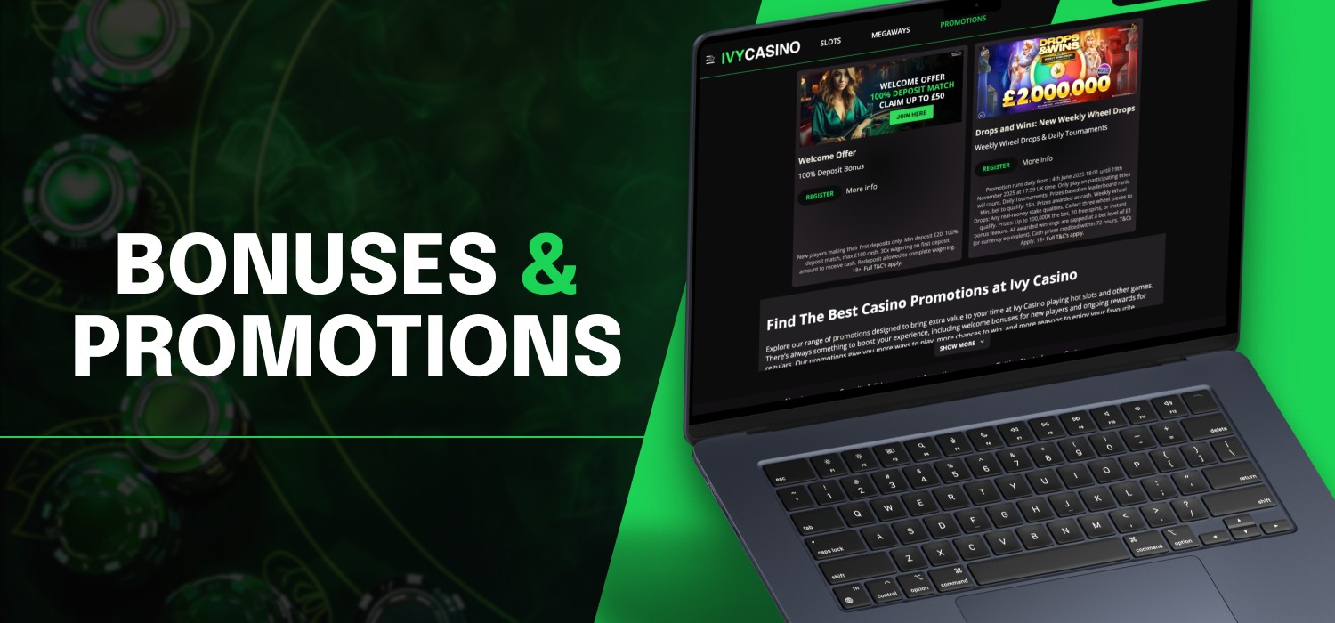 available bonuses at ivy casino