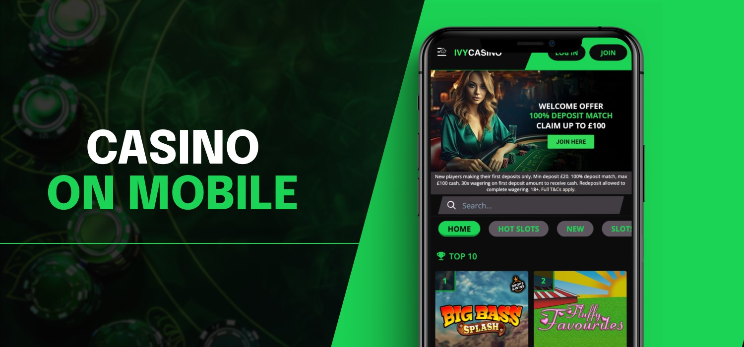 mobile application of online casino